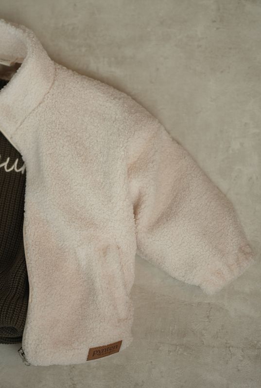 Cloud teddy jakke - cream