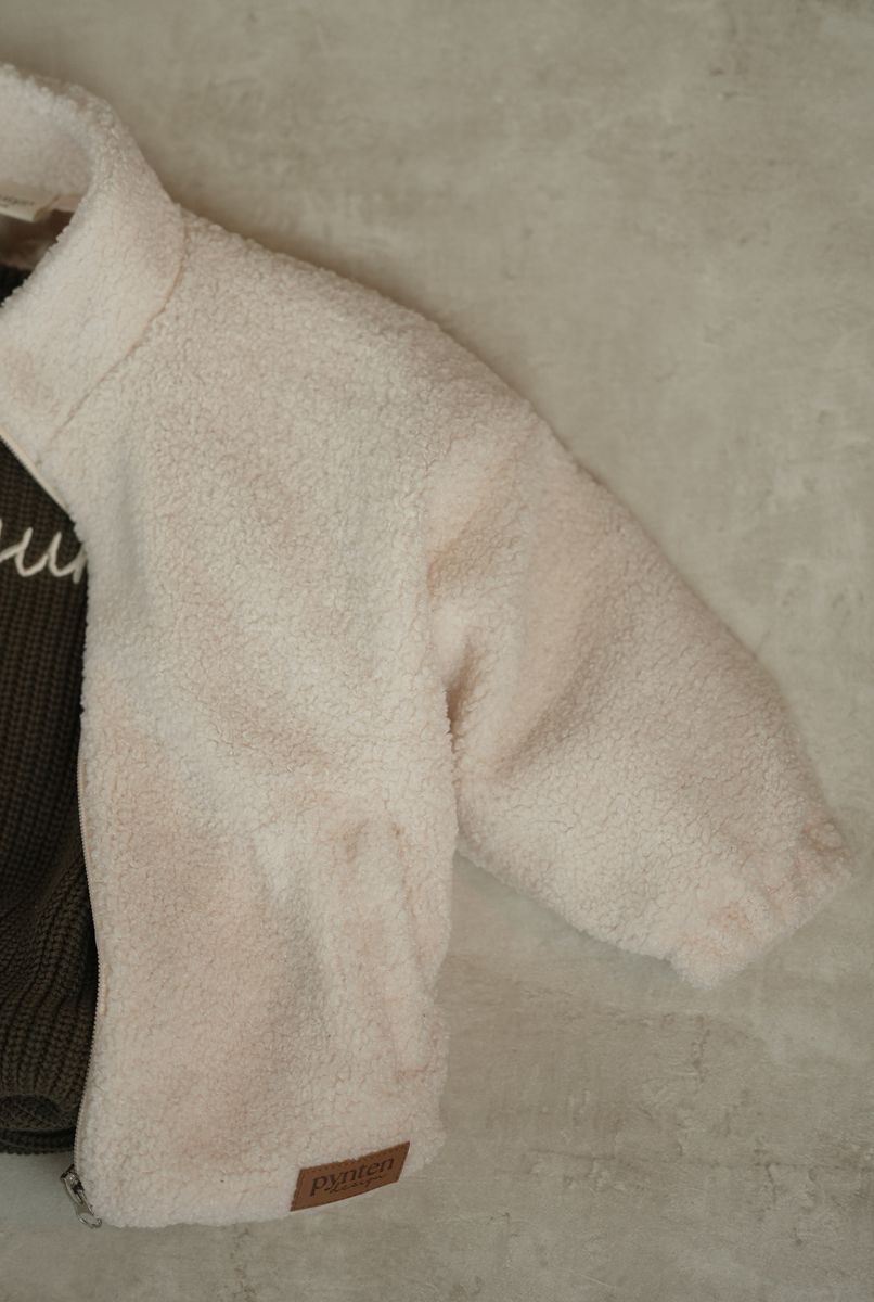 Cloud teddy jakke - cream