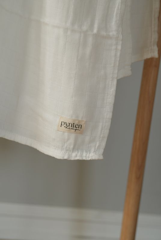 Bamboo babyteppe musselin - white