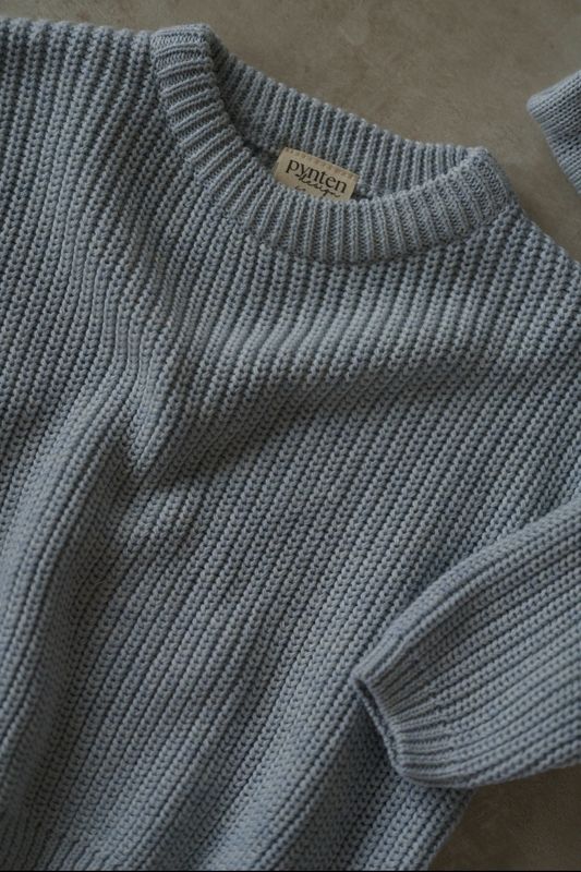 Knit genser - blue whisper