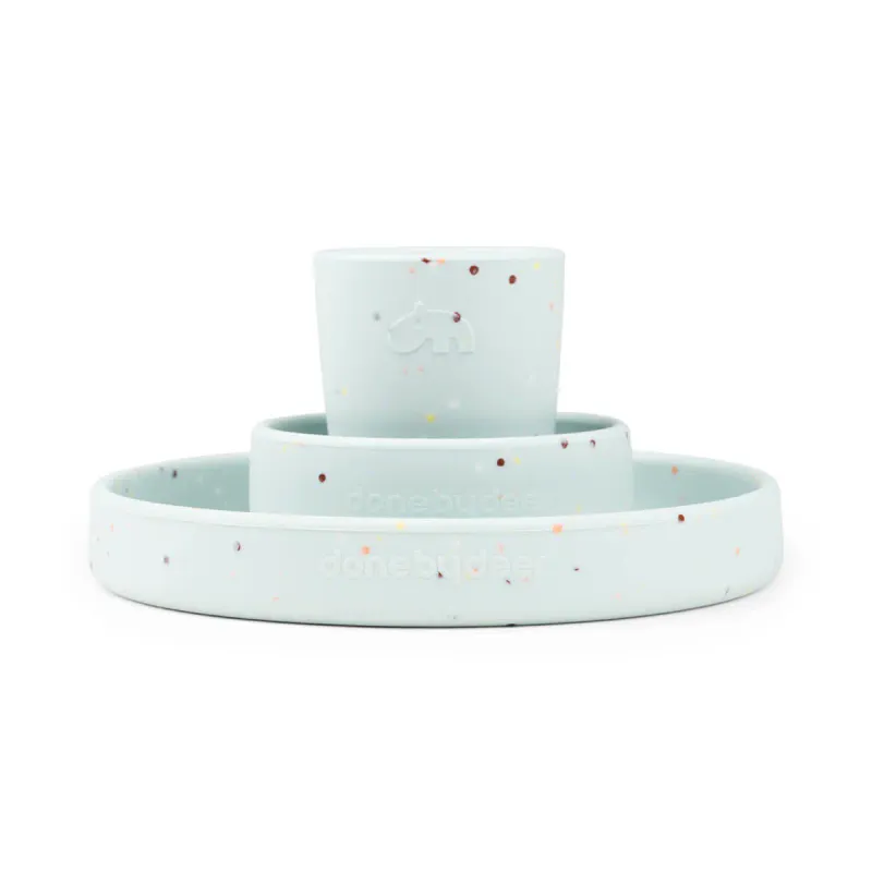 Middagssett confetti - blue