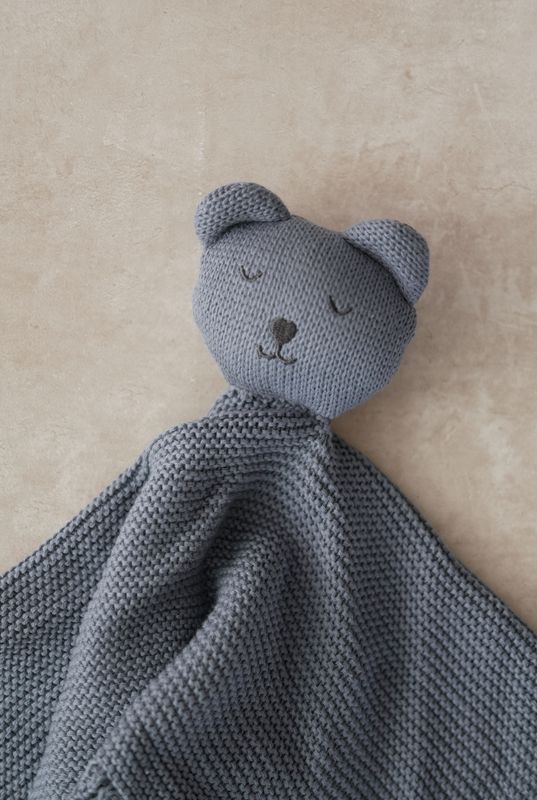 Soft koseklut bamse - blue shadow