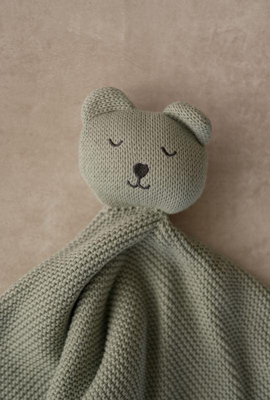 Soft koseklut bamse - sage