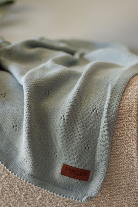 Pointelle babyteppe - morning mist