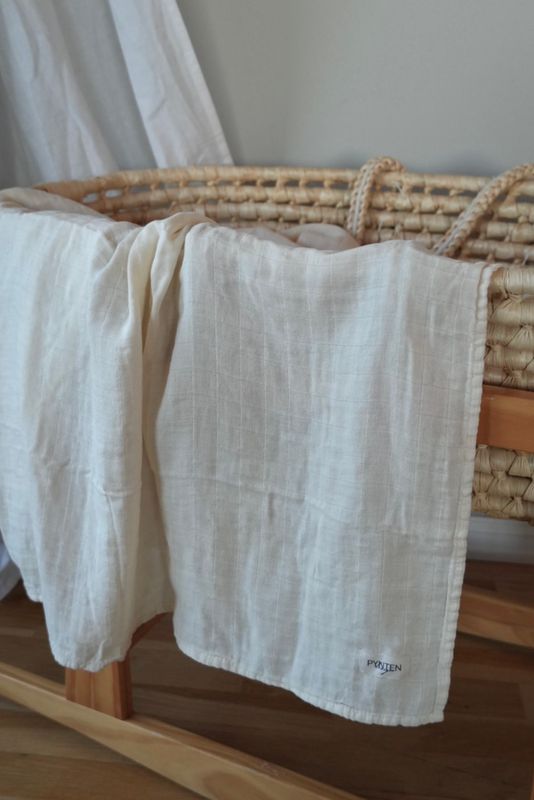 Bamboo babyteppe musselin - creme