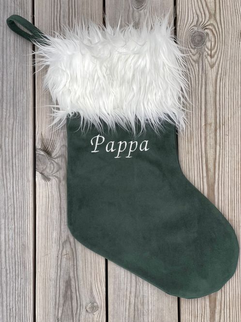 Hovedbilde Julestrømpe i fløyel med ...