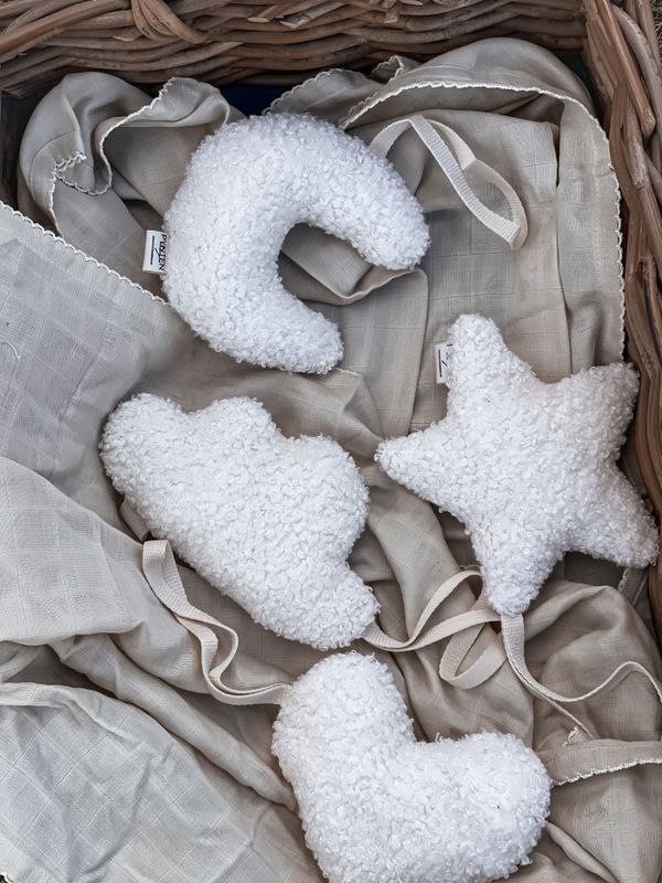 Bouclé smokkekos - cloud cream