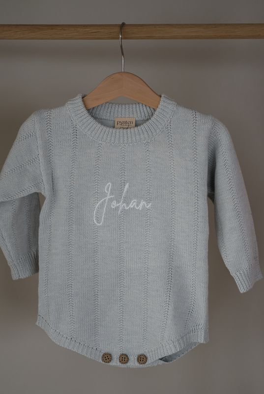 Tiny romper - blue whisper