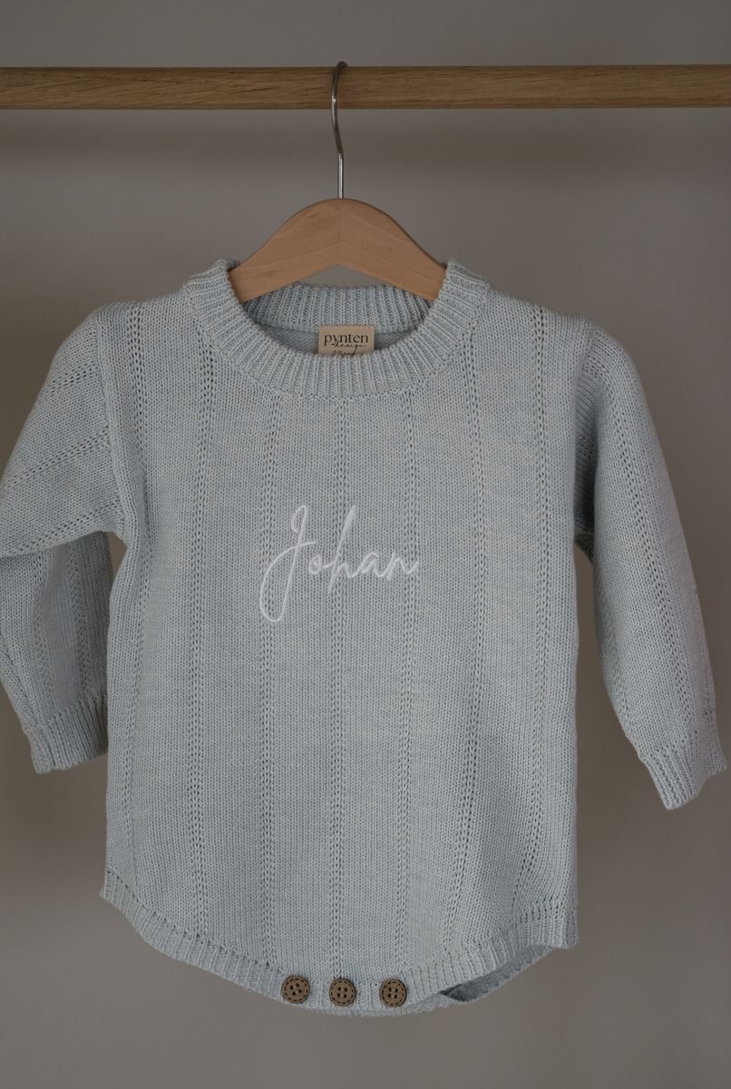 Tiny romper - blue whisper