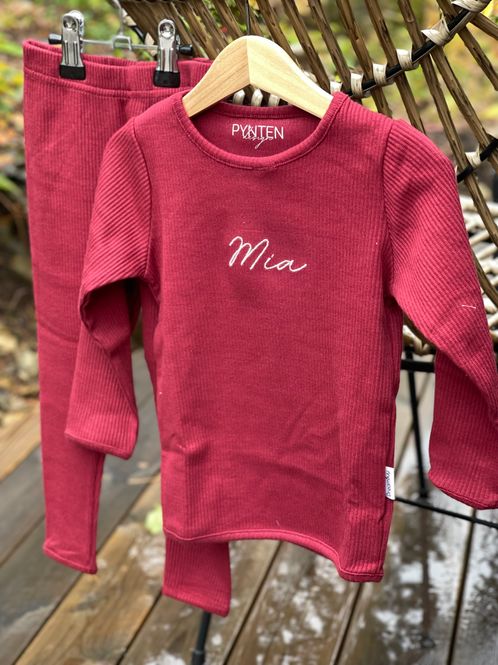 Hovedbilde Ribbet sett - claret red