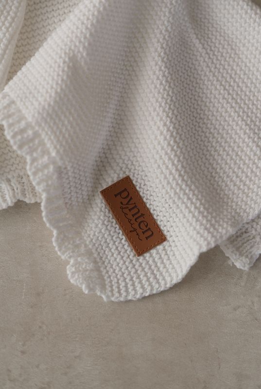 Soft koseklut bamse - white