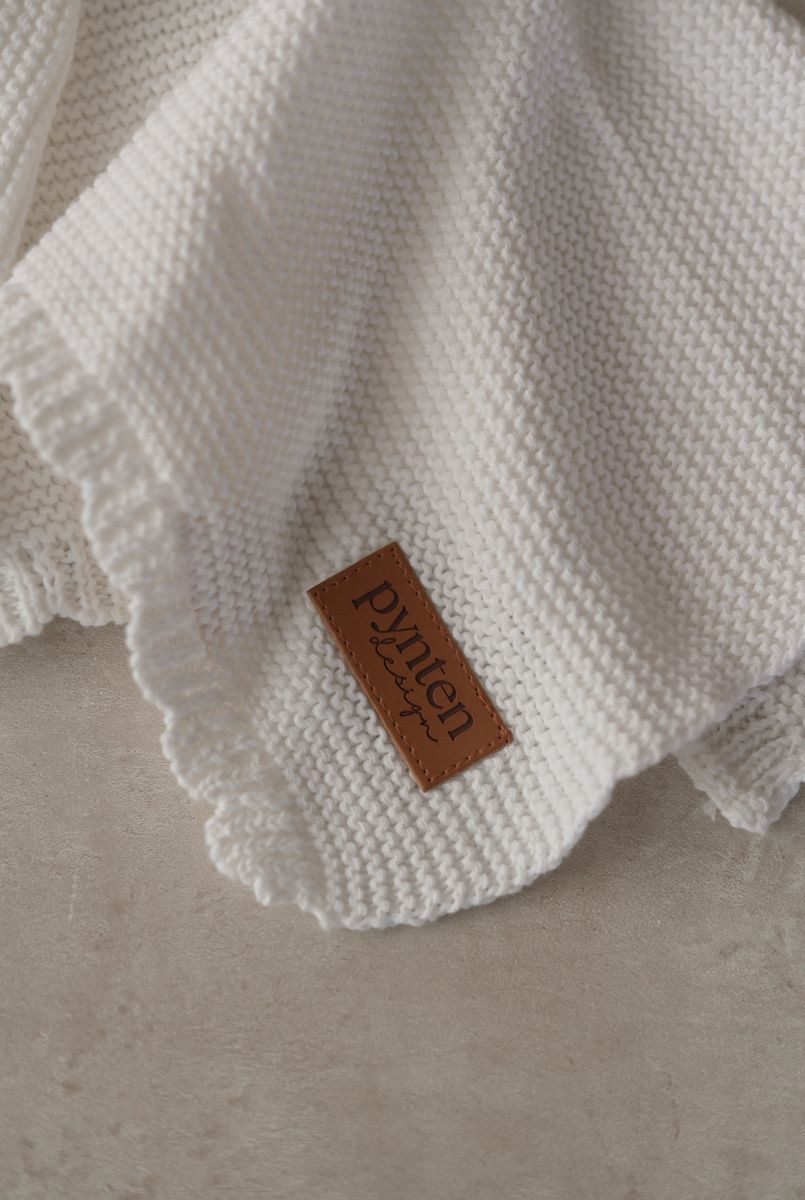 Soft koseklut bamse - white