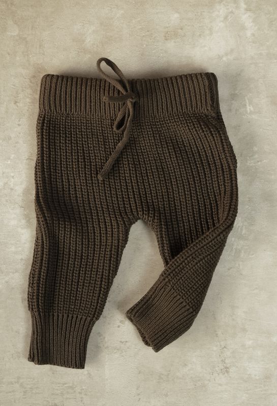 Knit bukse barn - brown