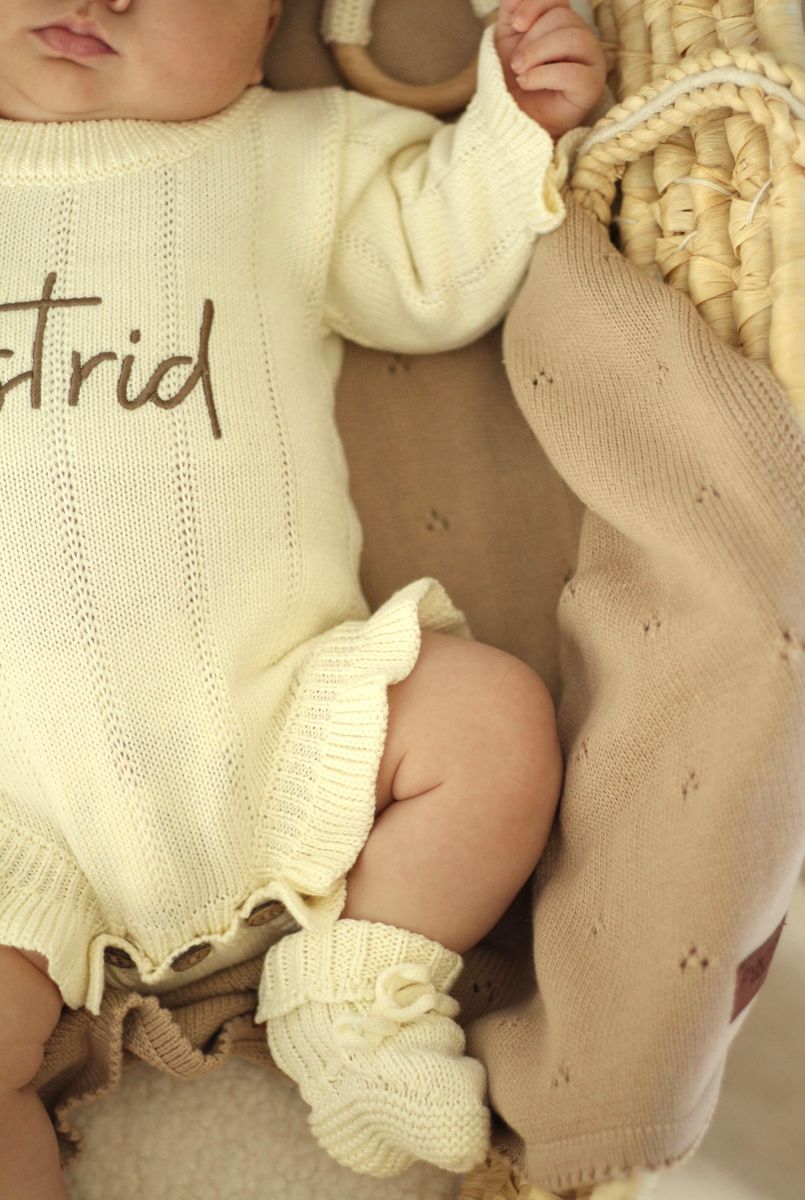 Pointelle babyteppe - sand dune