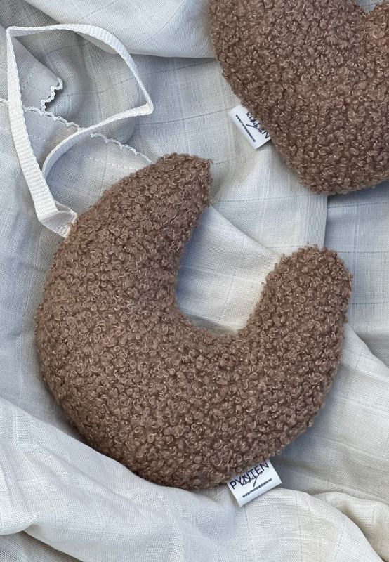 Bouclé smokkekos - moon taupe