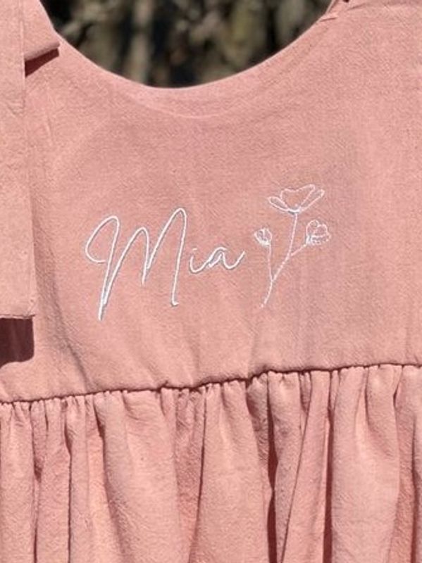 Blush sett, topp + shorts - peach dust