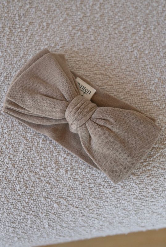 First pannebånd med sløyfe - taupe