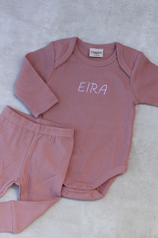 Basic rib sett - old rose
