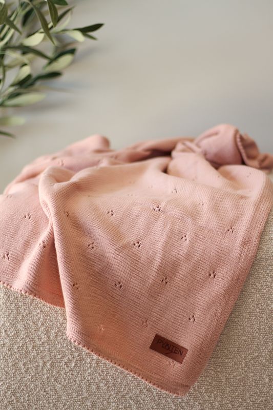 Pointelle babyteppe - rose dream