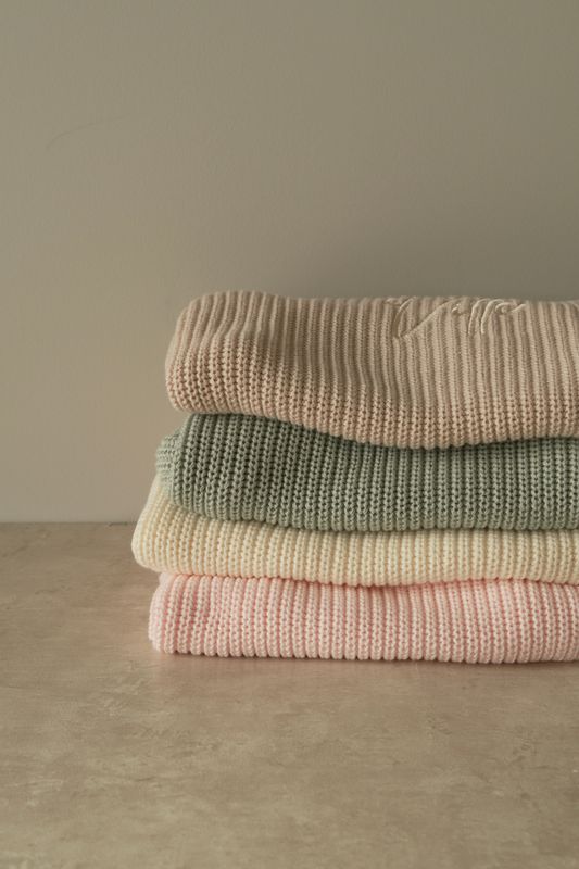 Knit genser barn - minty breeze