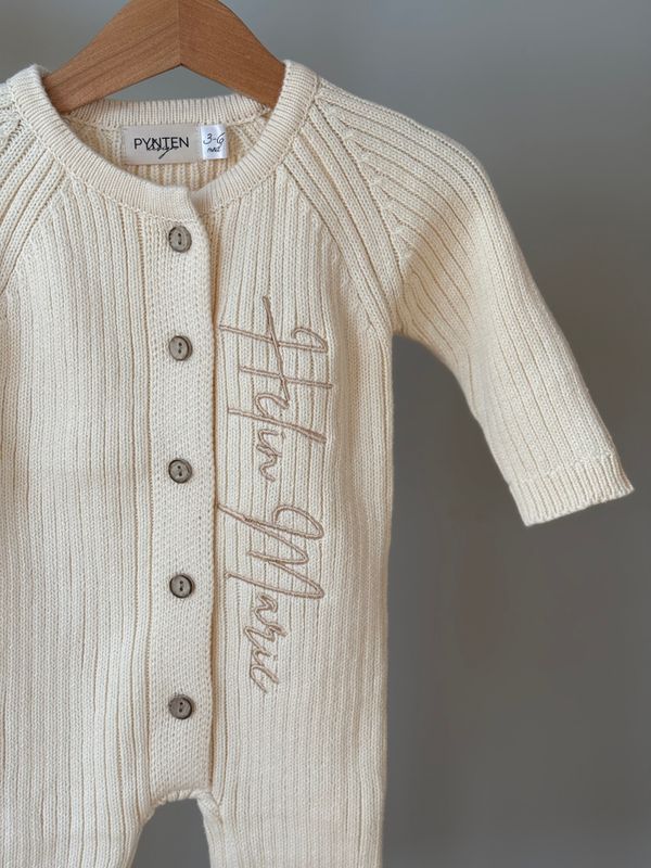 Ribb heldress - offwhite
